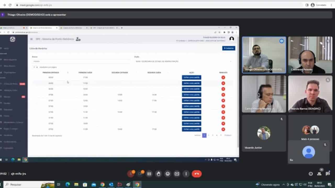19 O sistema de ponto eletrônico é uma proposta de modernizar o registro de frequência dos servidores públicos. Foto: cedida