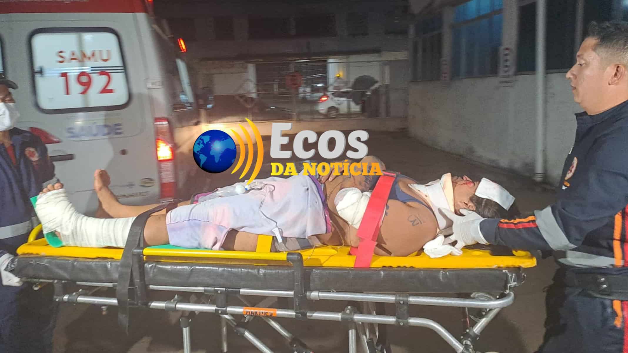 Mulher é atropelada na BR 364 ao atravessar rodovia