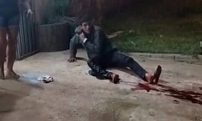 9FC9894A-BA60-4B5A-9D9F-011564A304AC Assaltante ferido em troca de tiros com o policial
