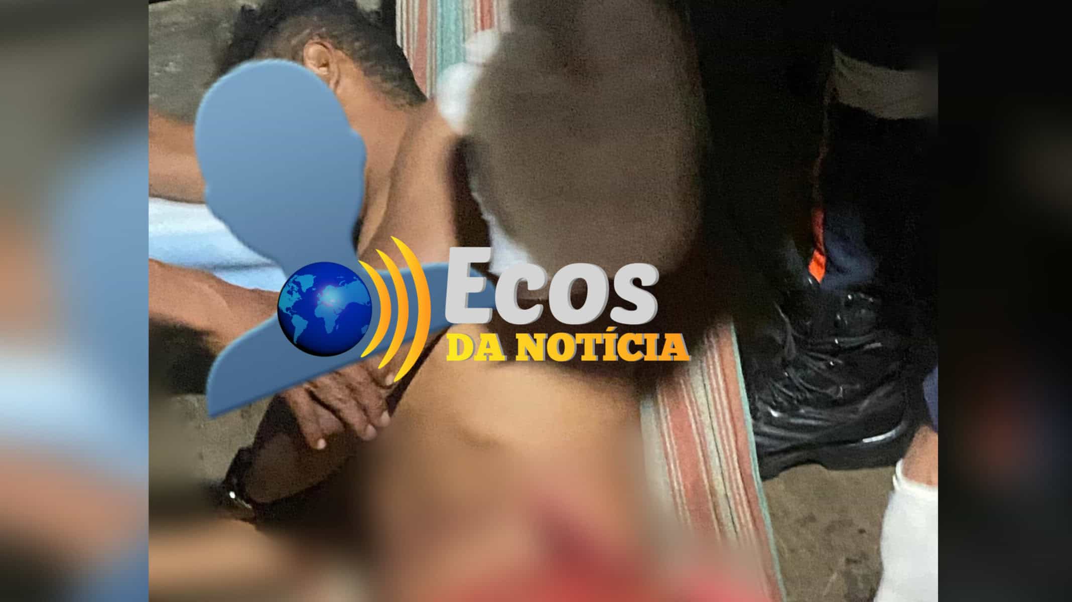 Edson da Silva Nascimento, 24 anos, foi esfaqueado por uma mulher e ficou com as vísceras expostas.