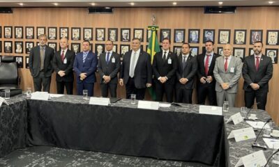 Secretário de Segurança Pública do Acre, coronel José Américo Gaia, em Brasília com os secretários de segurança dos estados federativos da Amazônia Legal. Foto: Ascom/Sejusp