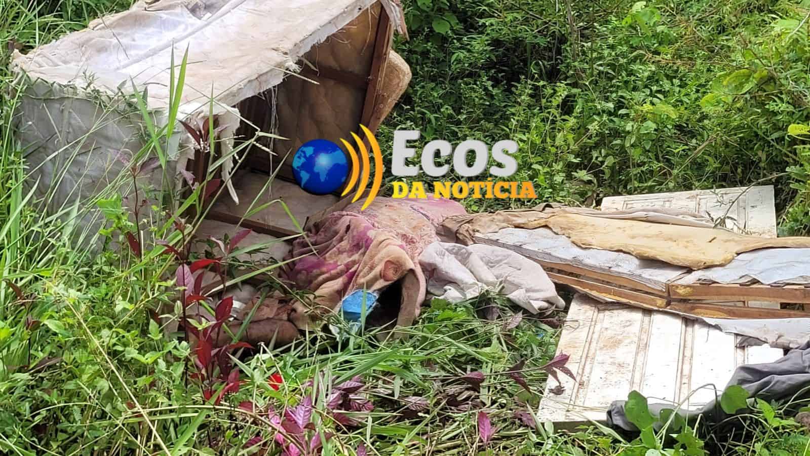 URGENTE: Corpo de homem é encontrado,  amarrado, amordaçado, enrolado em lençol e desovado em antiga Cerâmica