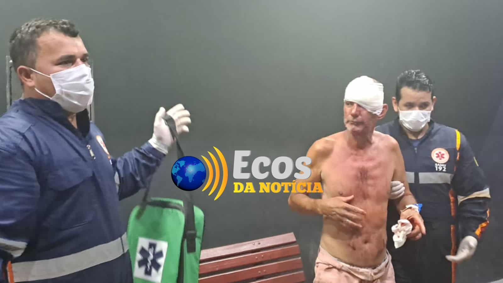 Rixa antiga termina com um homem ferido e outro preso