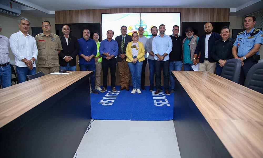 Autoridades do Estado e Município divulgaram a programação do Carnaval da Família 2023 Foto: Dhárcules Pinheiro/ Sejusp