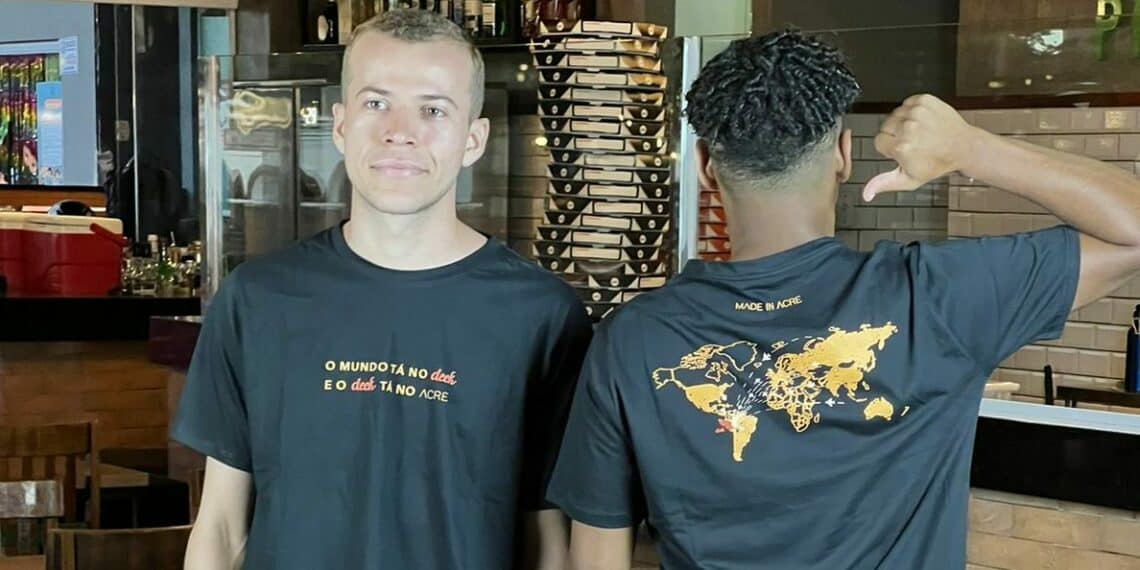 Marcas acreanas se unem e lançam coleção exclusiva de camisetas