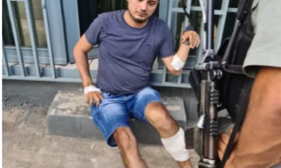 hi Hitalo Marinho Gouveia foi preso logo após o crime — Foto: Andryo Amaral/Rede Amazônica Acre