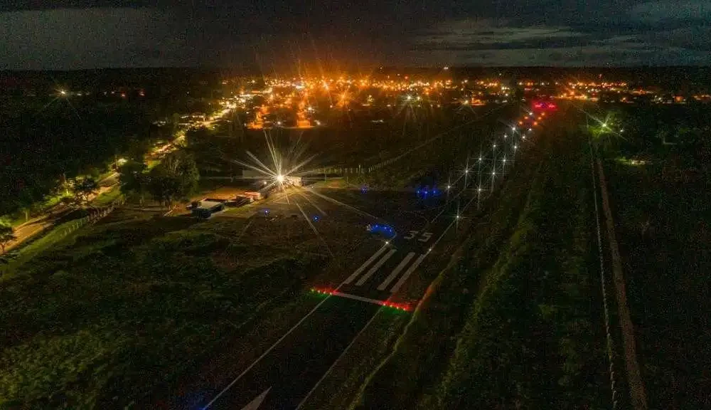 image-410 Deracre instalou sinalização luminosa noturna no aeródromo de Xapuri. Foto: Rafael Dias