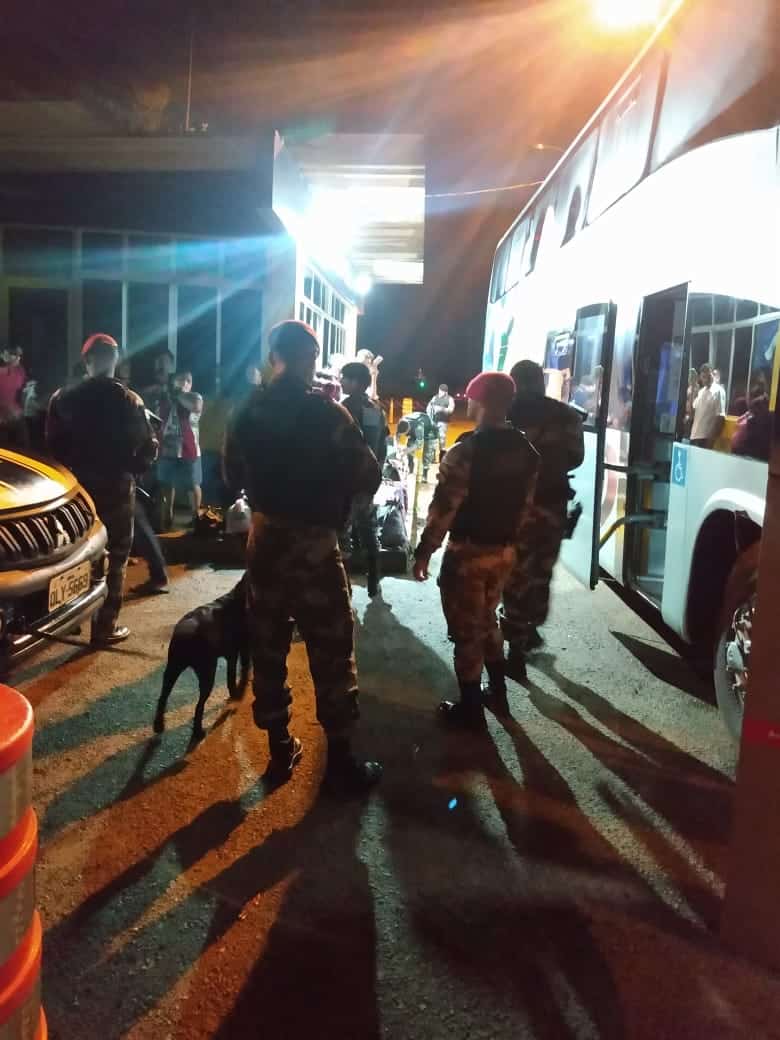 BOPE apreende drogas em ônibus com destino a Rondônia