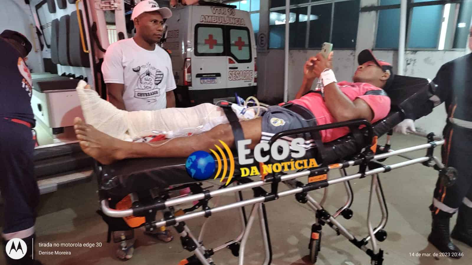 Condutor embriagado colide em moto e deixa vítima ferida em Assis Brasil
