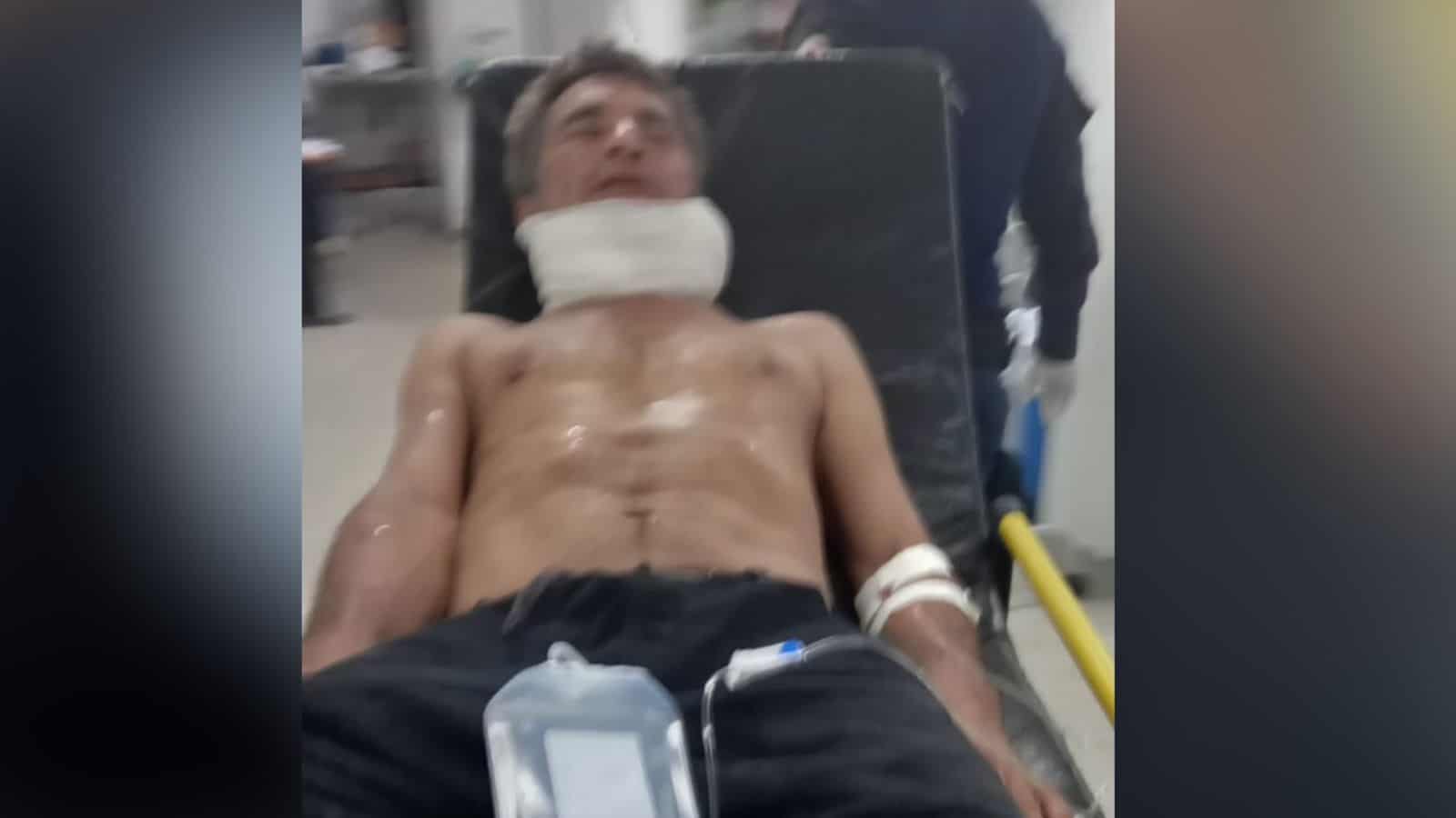 Homem que mora debaixo de ponte é atacado com terçadada