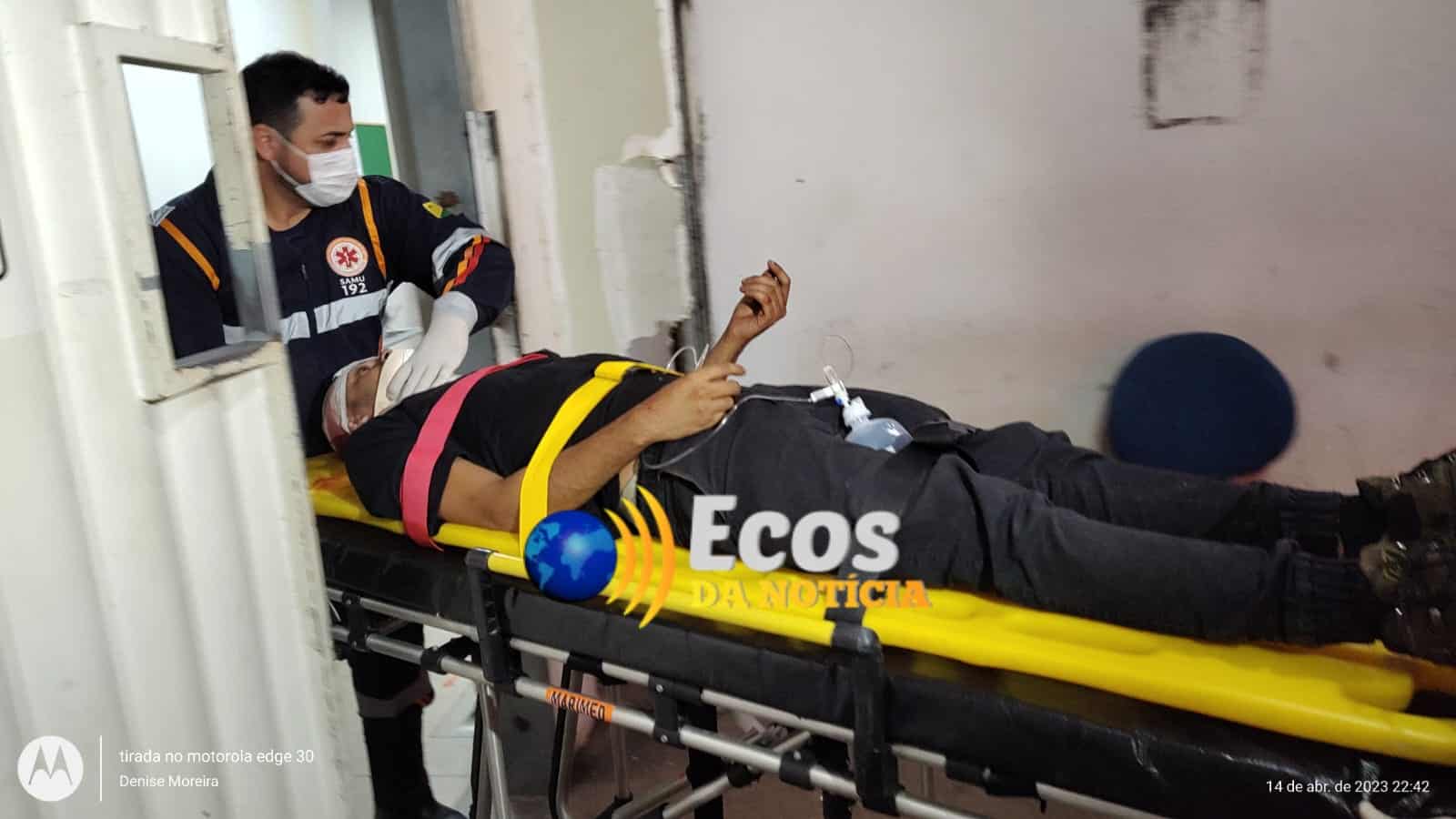 Discussão entre amigos termina com um ferido a pauladas