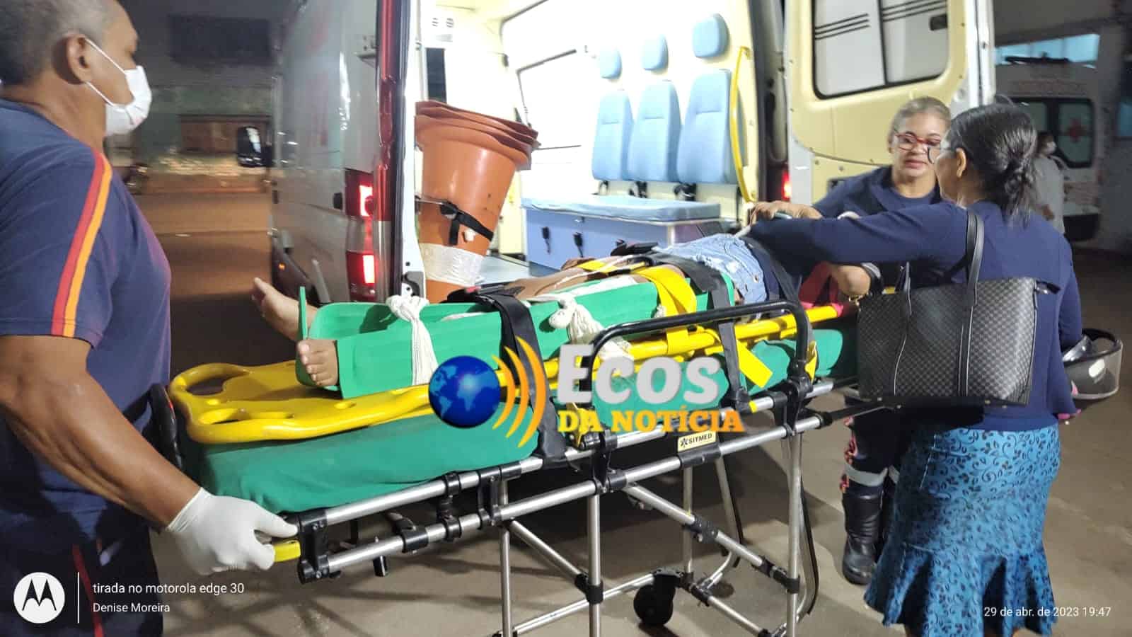 Colisão entre motocicletas deixa dois feridos em Senador Guiomard, no interior do Acre