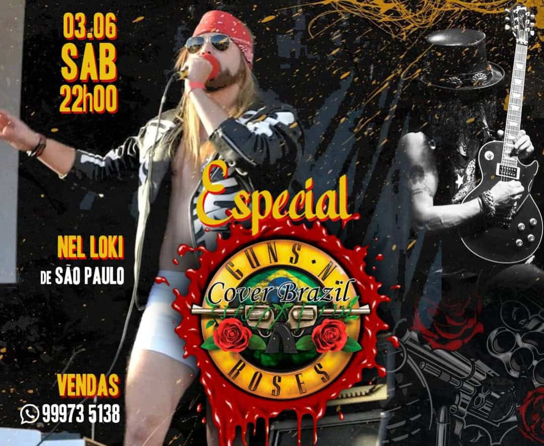 “Especial Guns N’ Roses” ocorre dia 03 de junho em Rio Branco