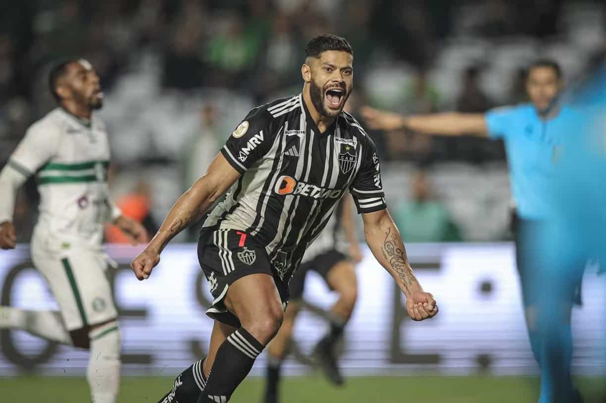 Hulk marca no fim, e Atlético-MG vence o lanterna Coritiba, pela 7° rodada da Série A