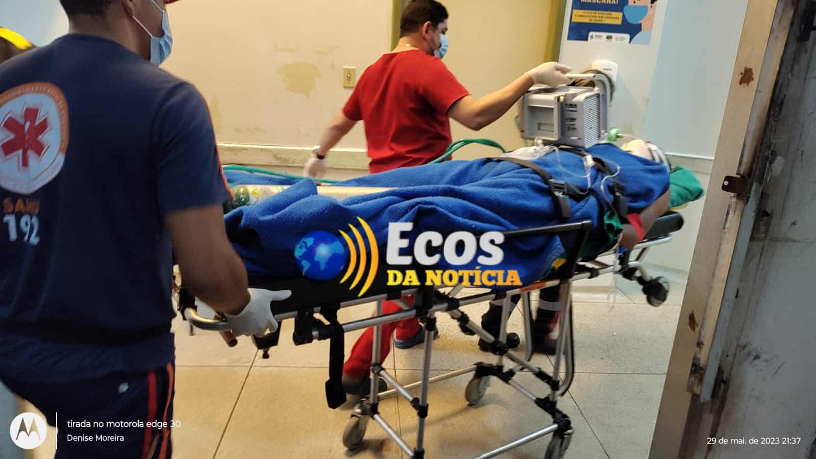 Motociclista fica em estado grave ao colidir em veículo em Sena Madureira