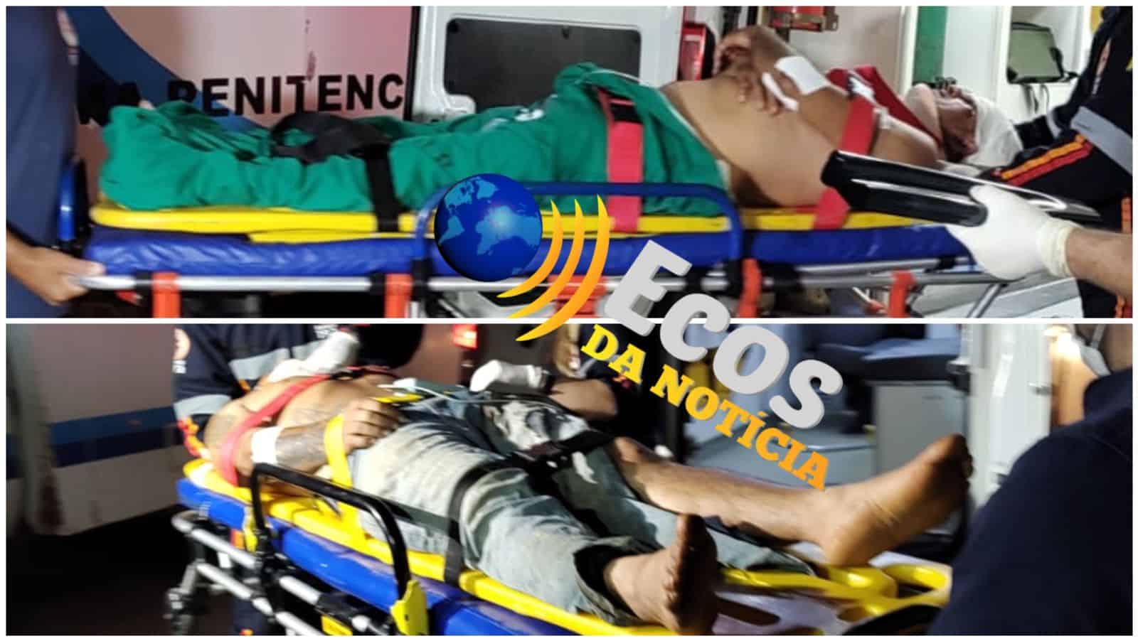 Duas pessoas ficam feridas em acidente entre moto e bicicleta na AC-40