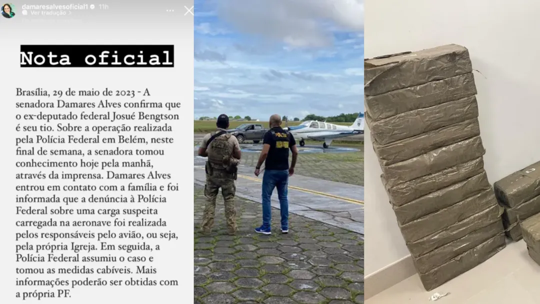 Polícia Federal já monitorava avião de igreja de tio de Damares flagrado com drogas