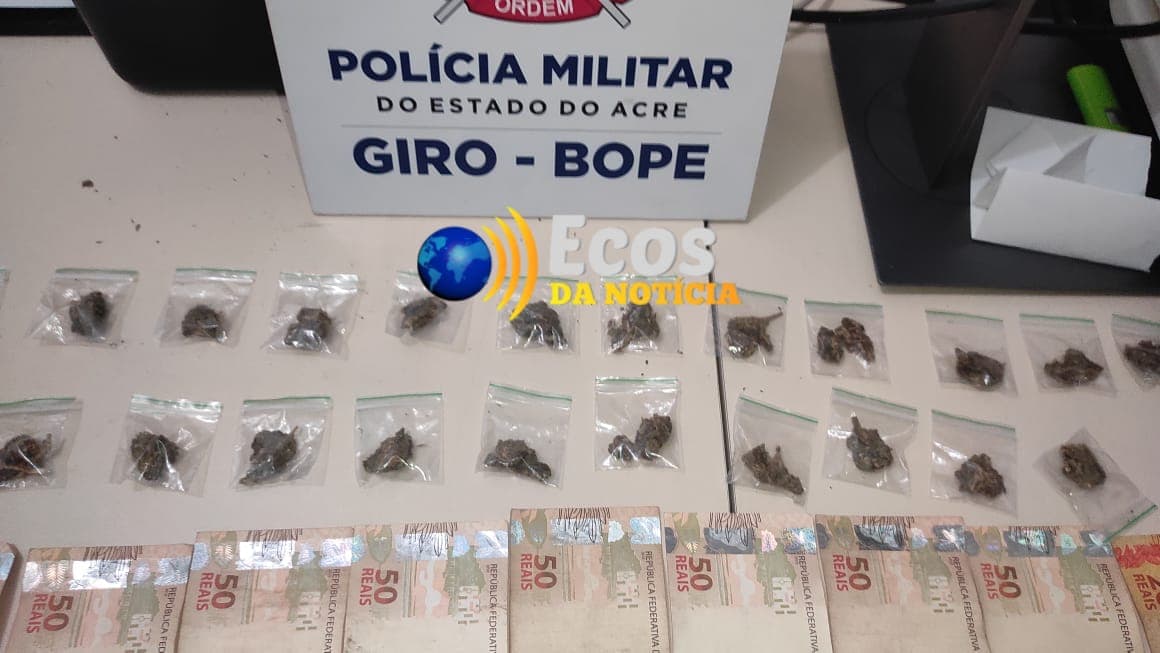 Homem é preso vendendo crack e skunk em Rio Branco