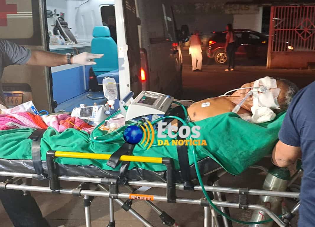 Acidente com motocicleta deixa homem de 54 anos em estado grave em Brasileia