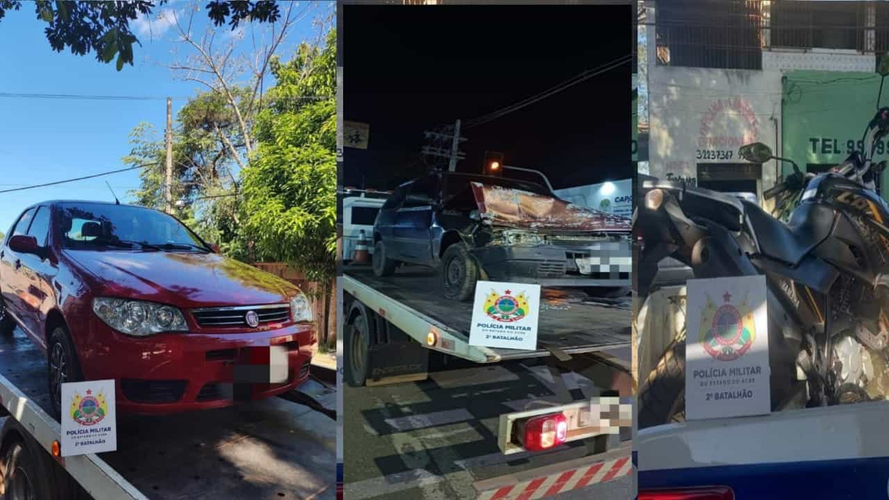 Polícia recupera três veículos roubados na área do 2º Distrito