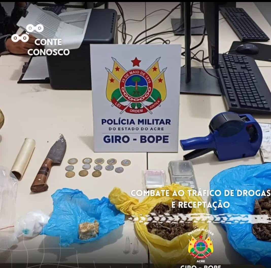 Polícia prende “Orelha Seca” com droga no bairro Base