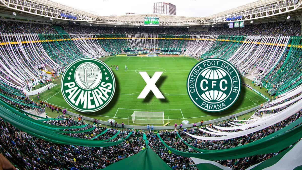 Palmeiras e Coritiba entram em campo neste domingo, às 18h30