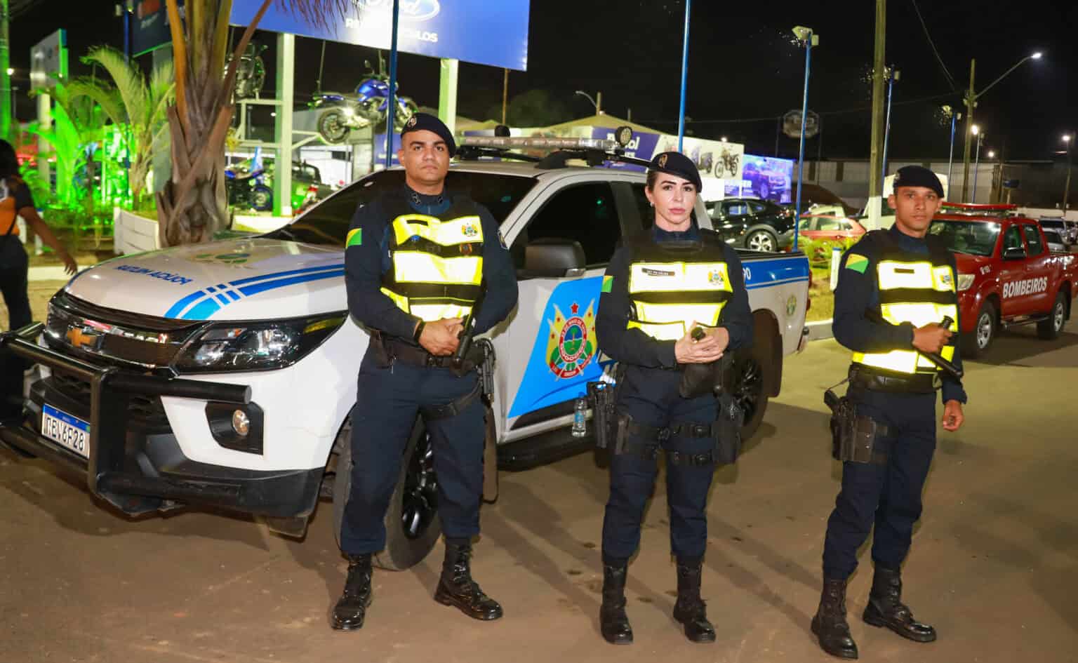 Dispondo de câmeras de reconhecimento facial, efetivo de 140 policiais militares realizam a segurança na Expoacre