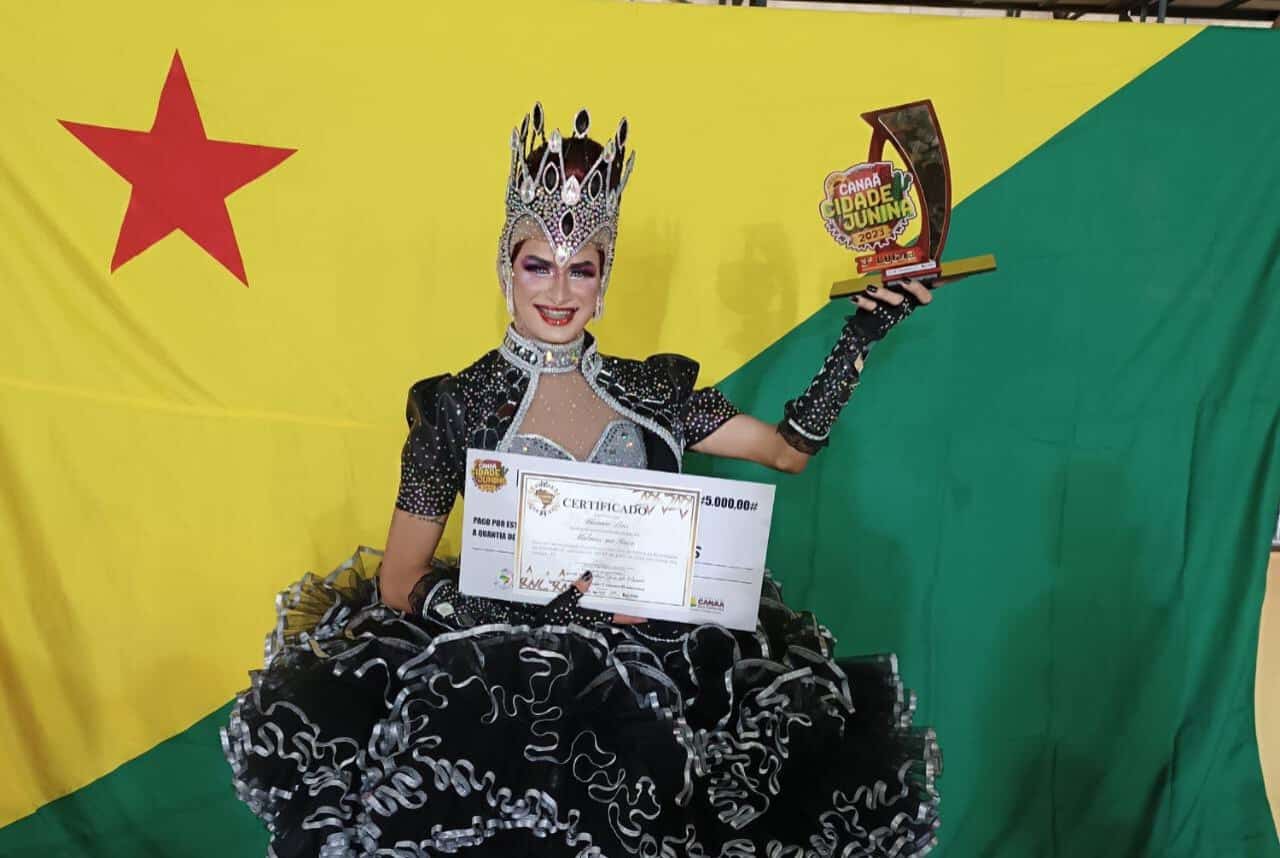 Rainha da Diversidade do AC é eleita a 3ª melhor do país