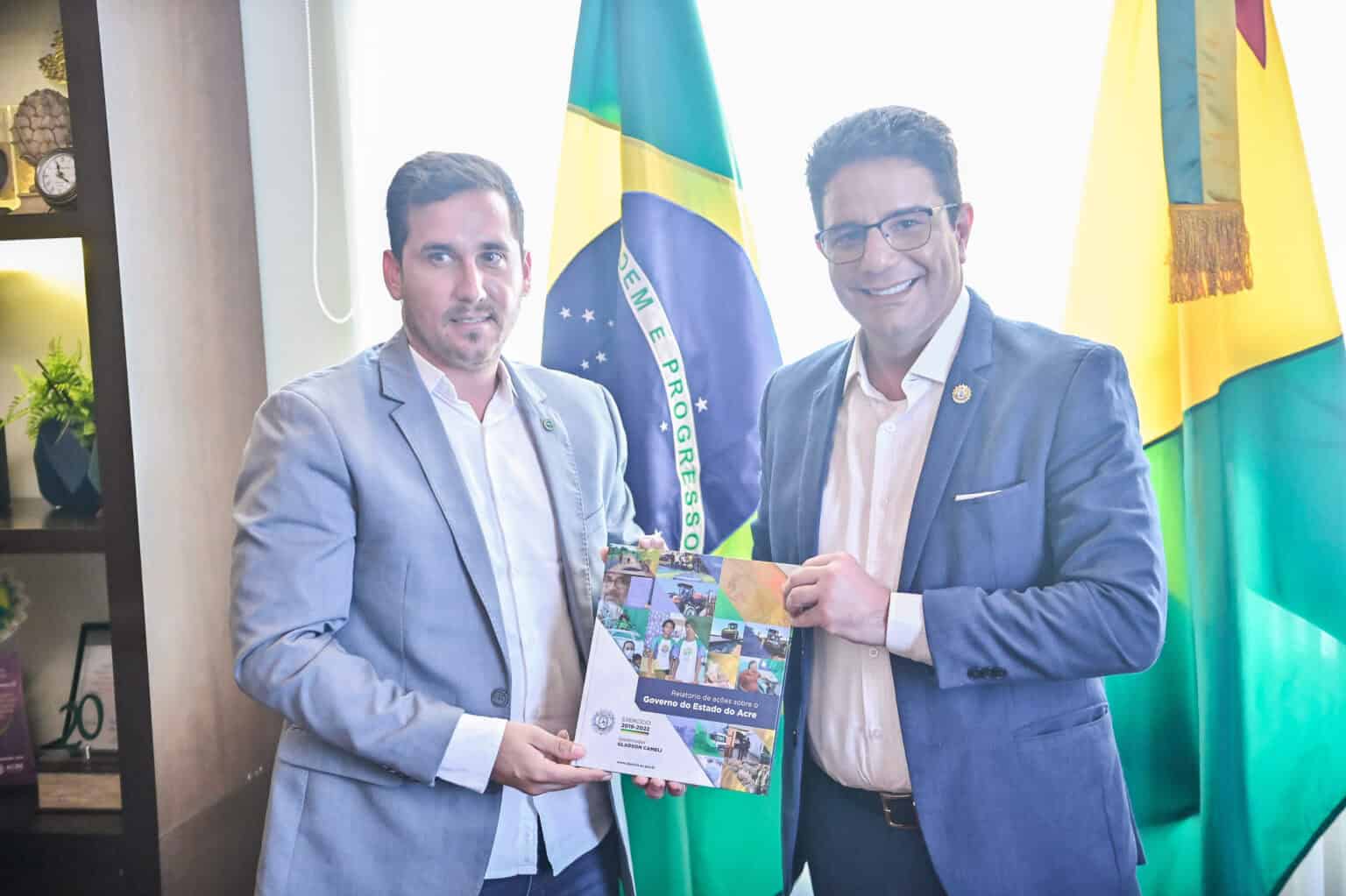 Gladson Cameli recebe visita institucional do superintendente do Mapa no Acre