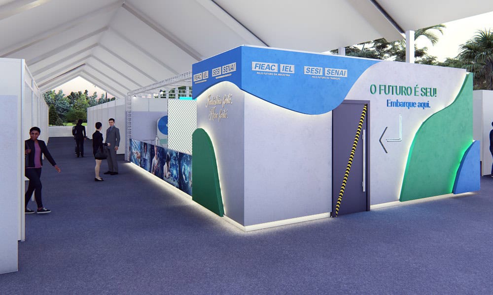 Imagem ilustrativa do Espaço Indústria para a Expoacre 2023 (Divulgação) Imagem ilustrativa do Espaço Indústria para a Expoacre 2023 (Divulgação)