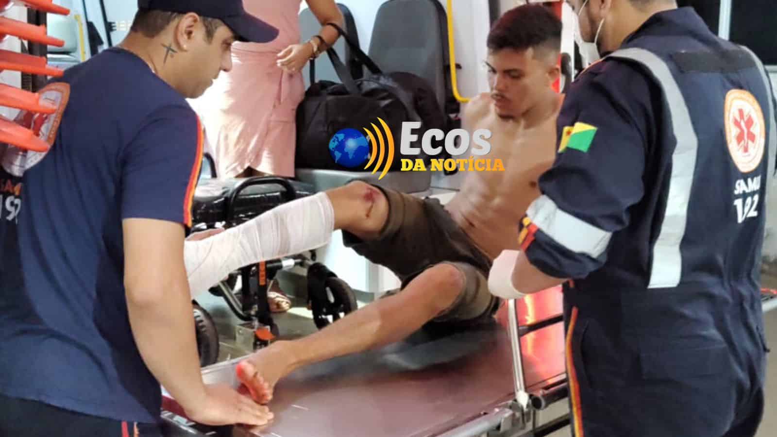 Trabalhador cai de motocicleta ao colidir veículo em vaca em ramal de Capixaba