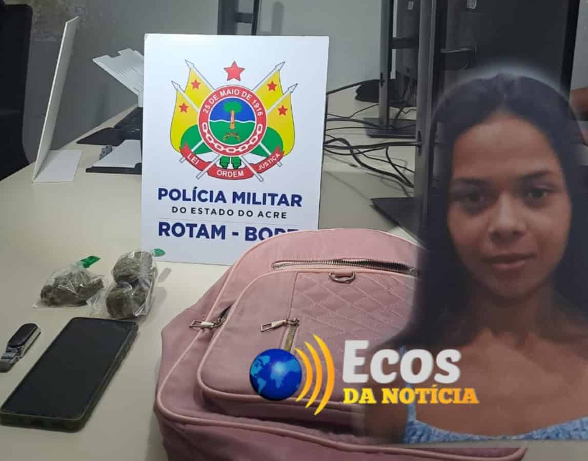 Passageira é presa com droga em ônibus rumo à Vila Campinas na BR-364