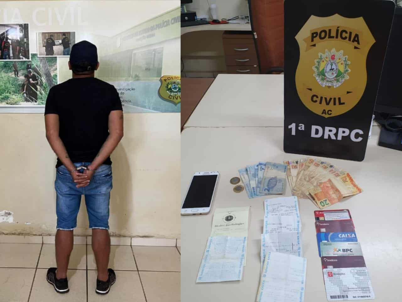 Homem é preso por aplicar golpe contra idosos em bancos no Acre