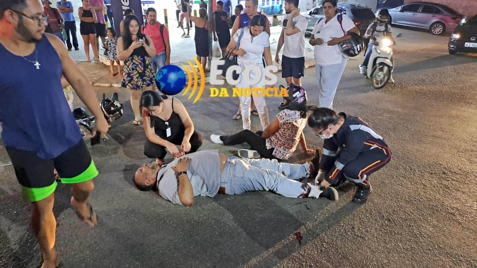 Motociclista sofre fratura ao ser atingido por automóvel no Acre