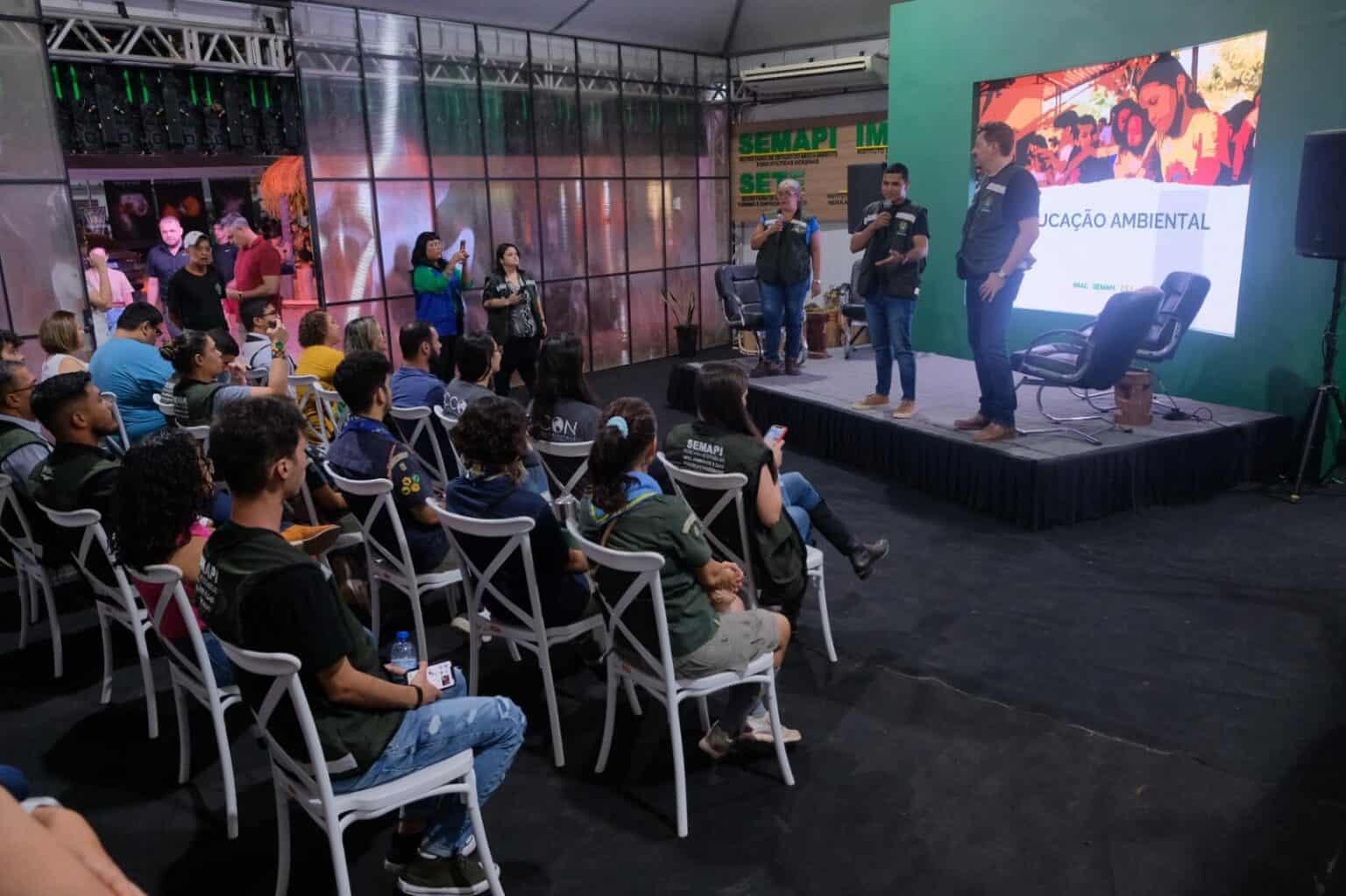 Estande Caminhos para a Sustentabilidade leva informação, serviços e educação ambiental para público da Expoacre