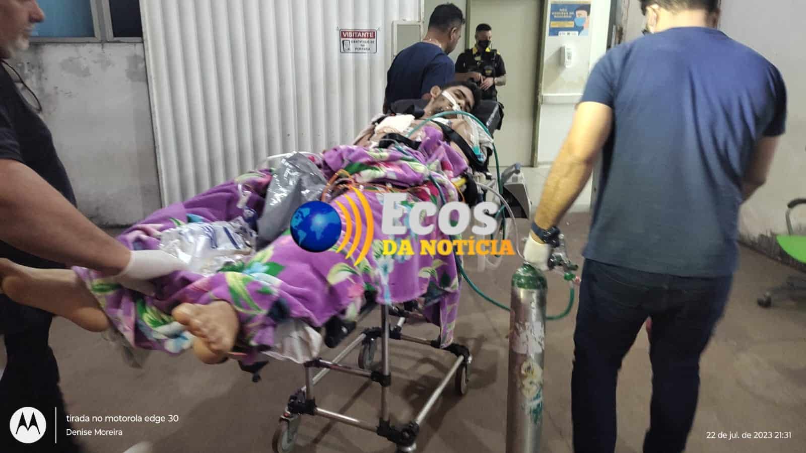 Acidente deixa jovem de 18 anos com pulmão perfurado ao cair de moto no interior do Acre