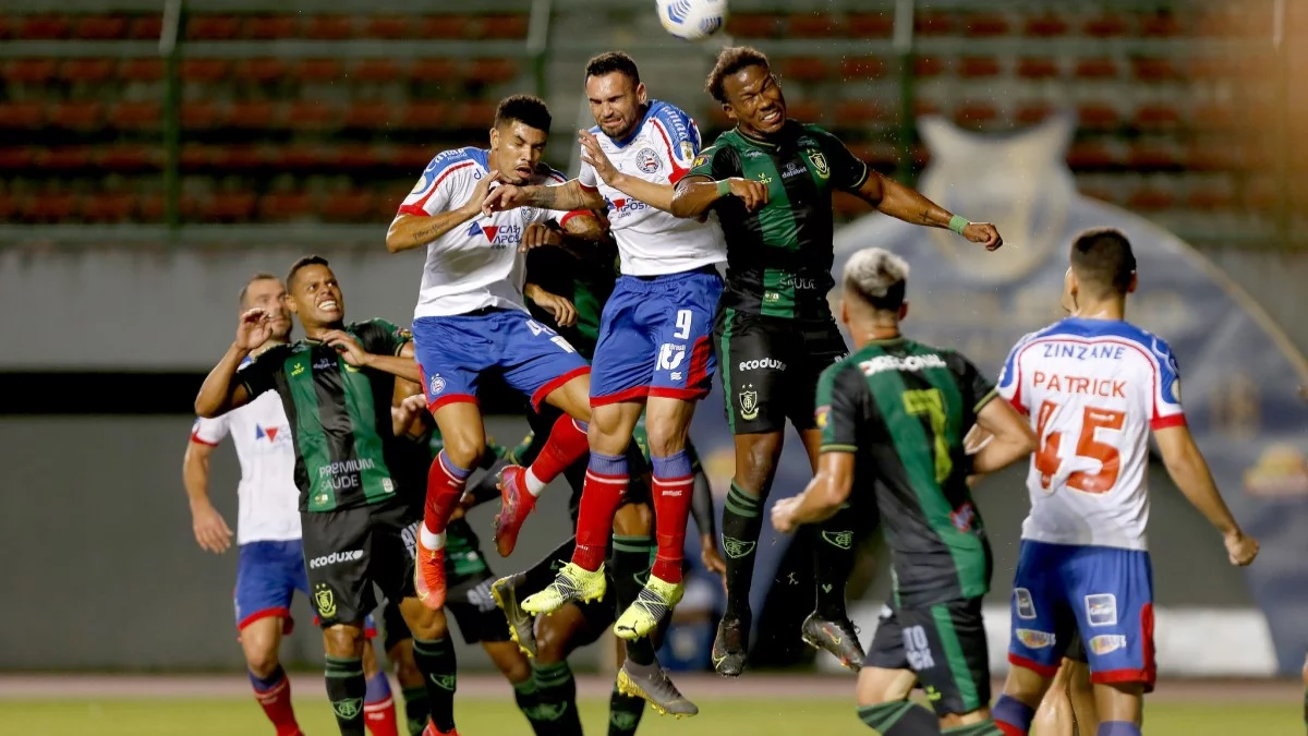 Bahia e América-MG duelam neste domingo, às 18h30 (de Brasília), na Fonte Nova