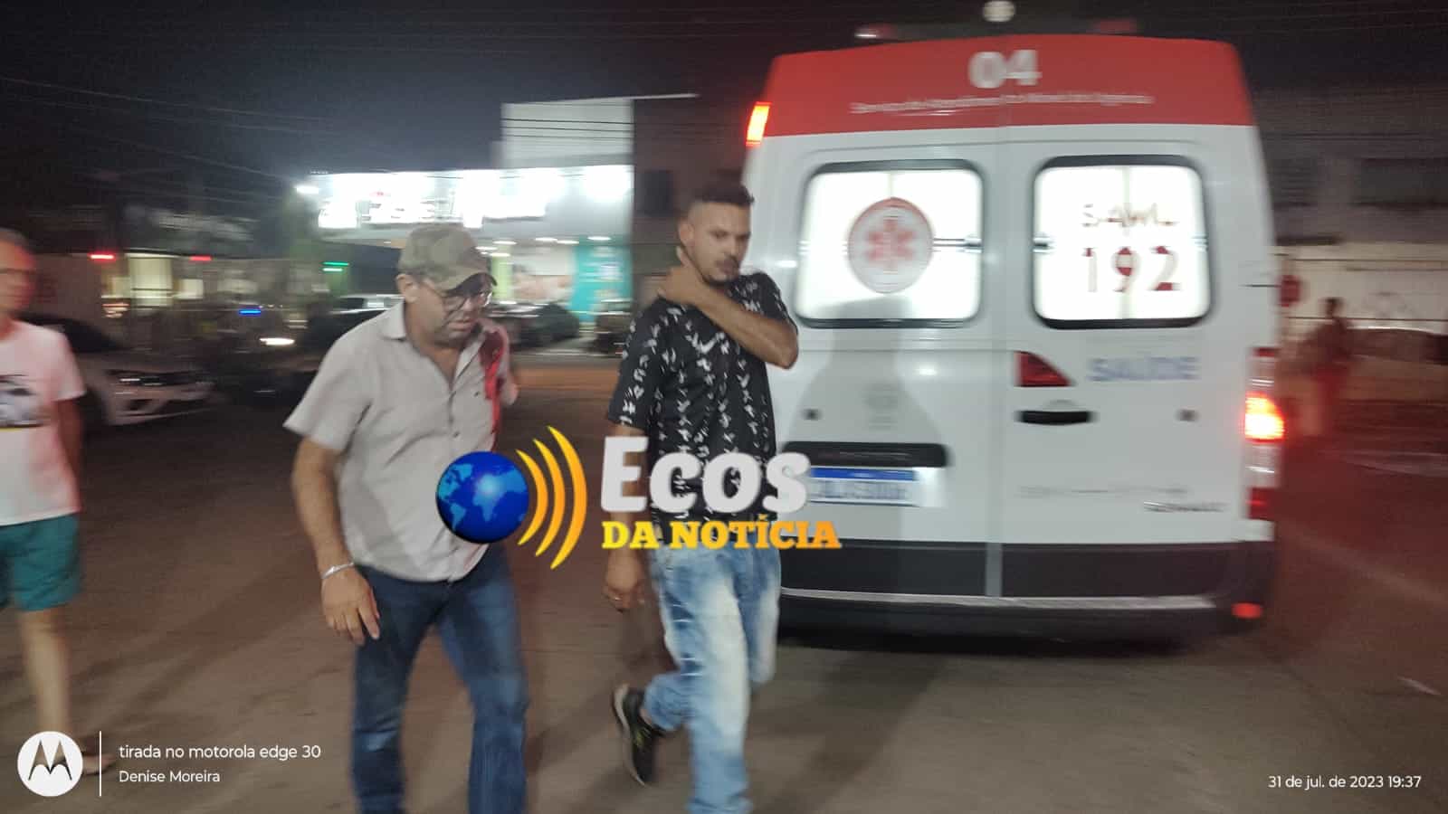 Morador de rua deixa 3 feridos a facadas, entre eles pai e filho, na capital acreana