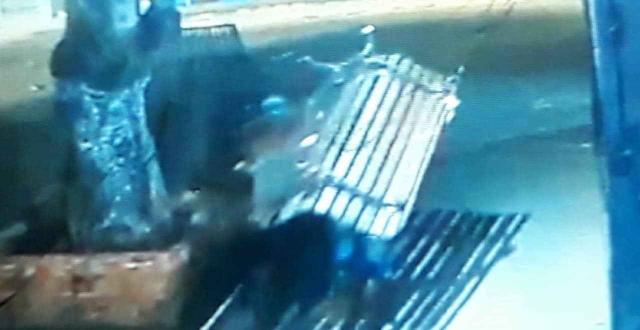 Moradores de rua arrancam bancos de 100 quilos de praça