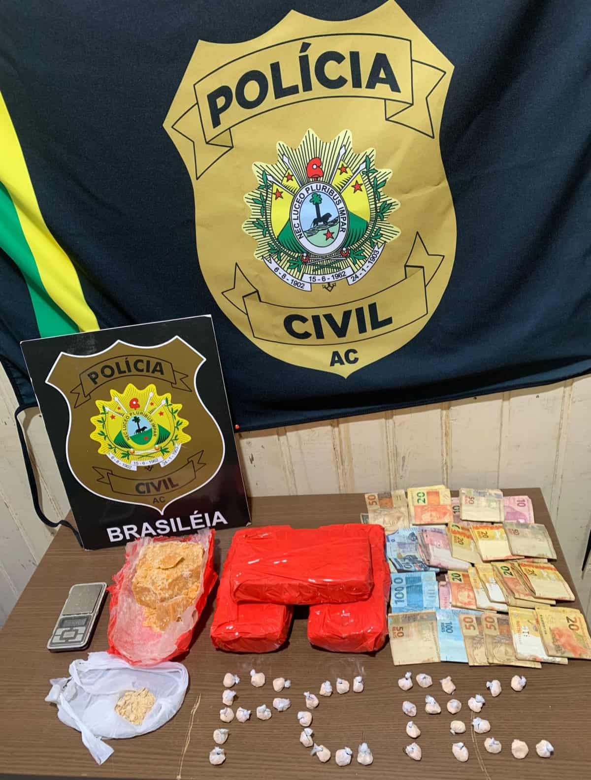 Polícia desarticula ponto venda de drogas e apreende mais de três quilos de cocaína