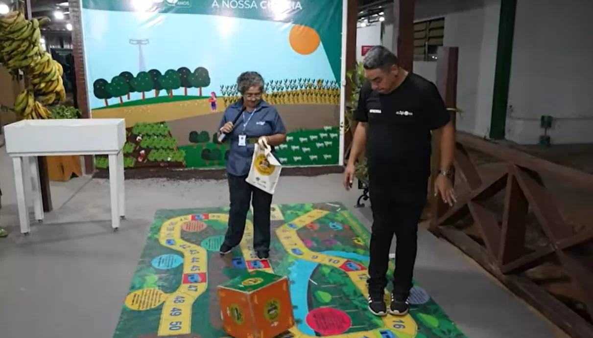 Jogo da farinha e exposição de farofa temperada é atração na Vila da Embrapa