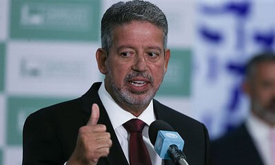 22082023-lula2827 Brasília (DF) 22/08/2023 Presidente da Câmara dos Deputados, Arthur Lira, durante entrevista coletiva no salão verde da Câmara.Foto Lula Marques/ Agência Brasil