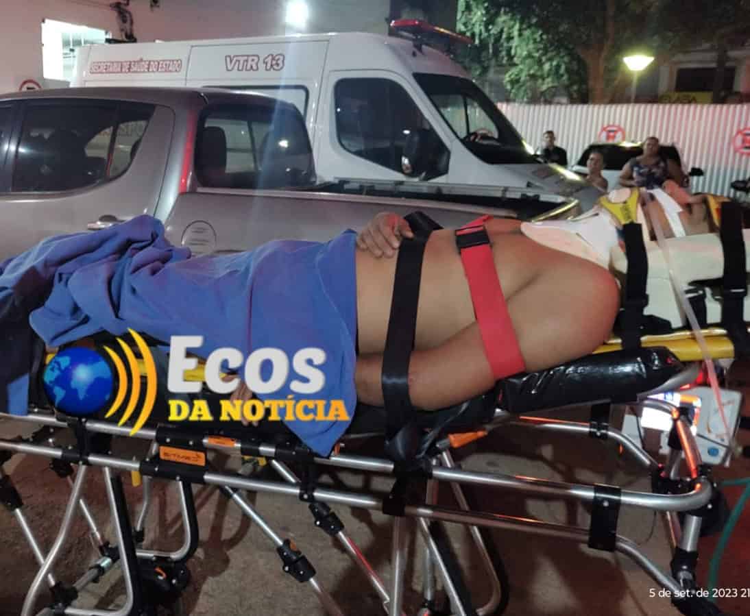 Capivara invade estrada e provoca acidente grave a motociclista