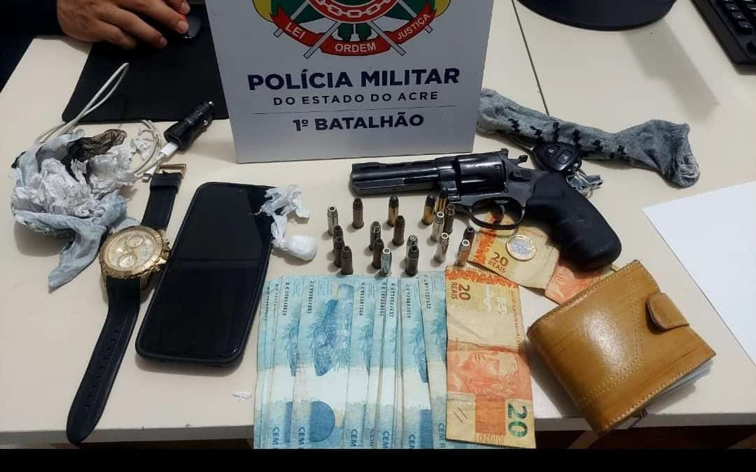 Polícia Militar apreende arma de fogo no Centro de Rio Branco