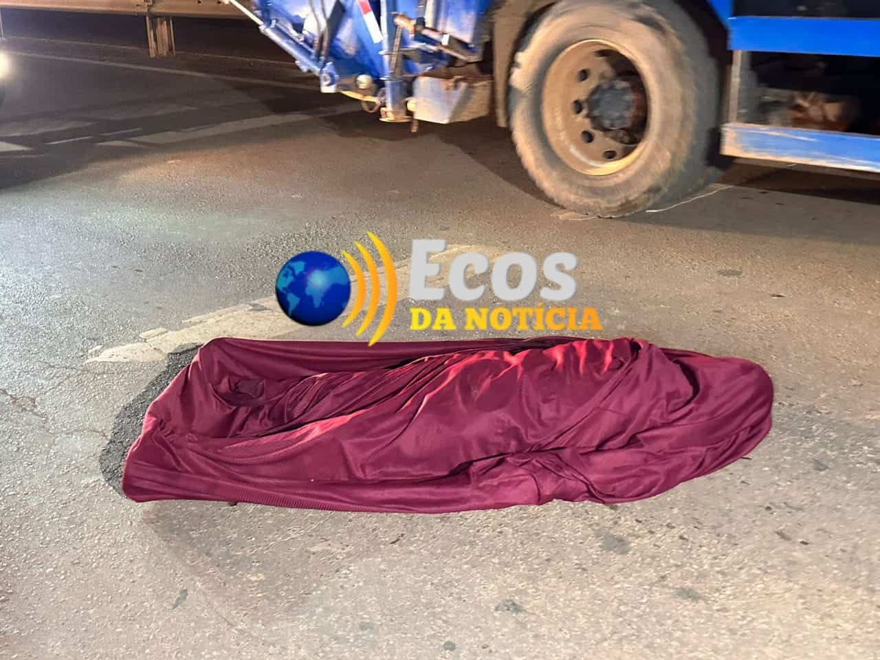 Idoso tenta atravessar faixa de pedestre e morre atropelado na BR-364