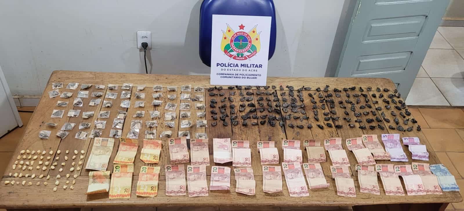 Polícia Militar apreende menor com entorpecentes no Bujari