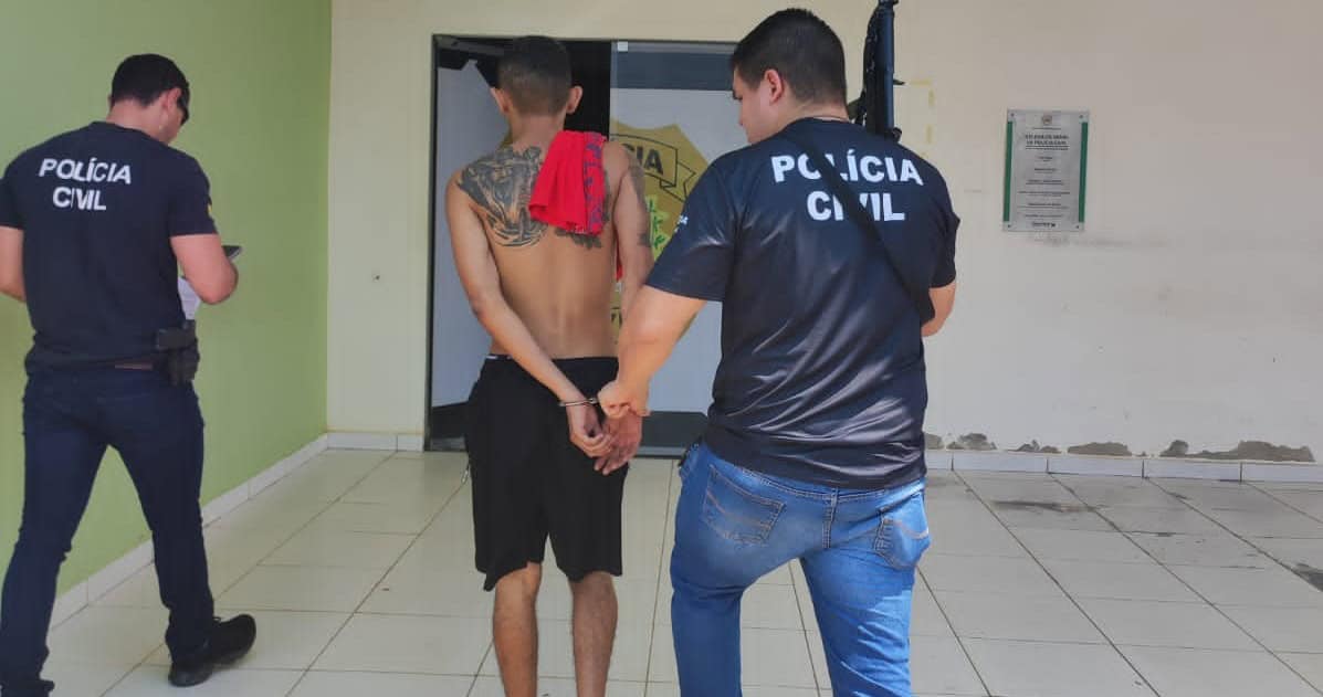 Agentes de Polícia Civil prende traficante em Sena Madureira