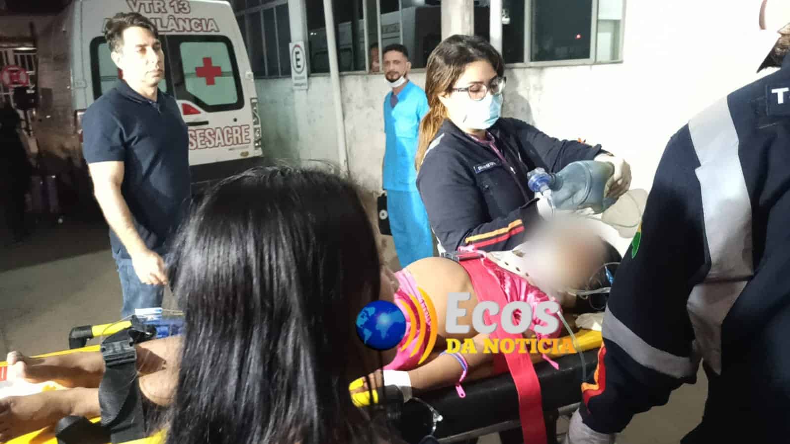 Criança indígena cai de escada durante festival na UFAC e vai parar em estado grave no PS