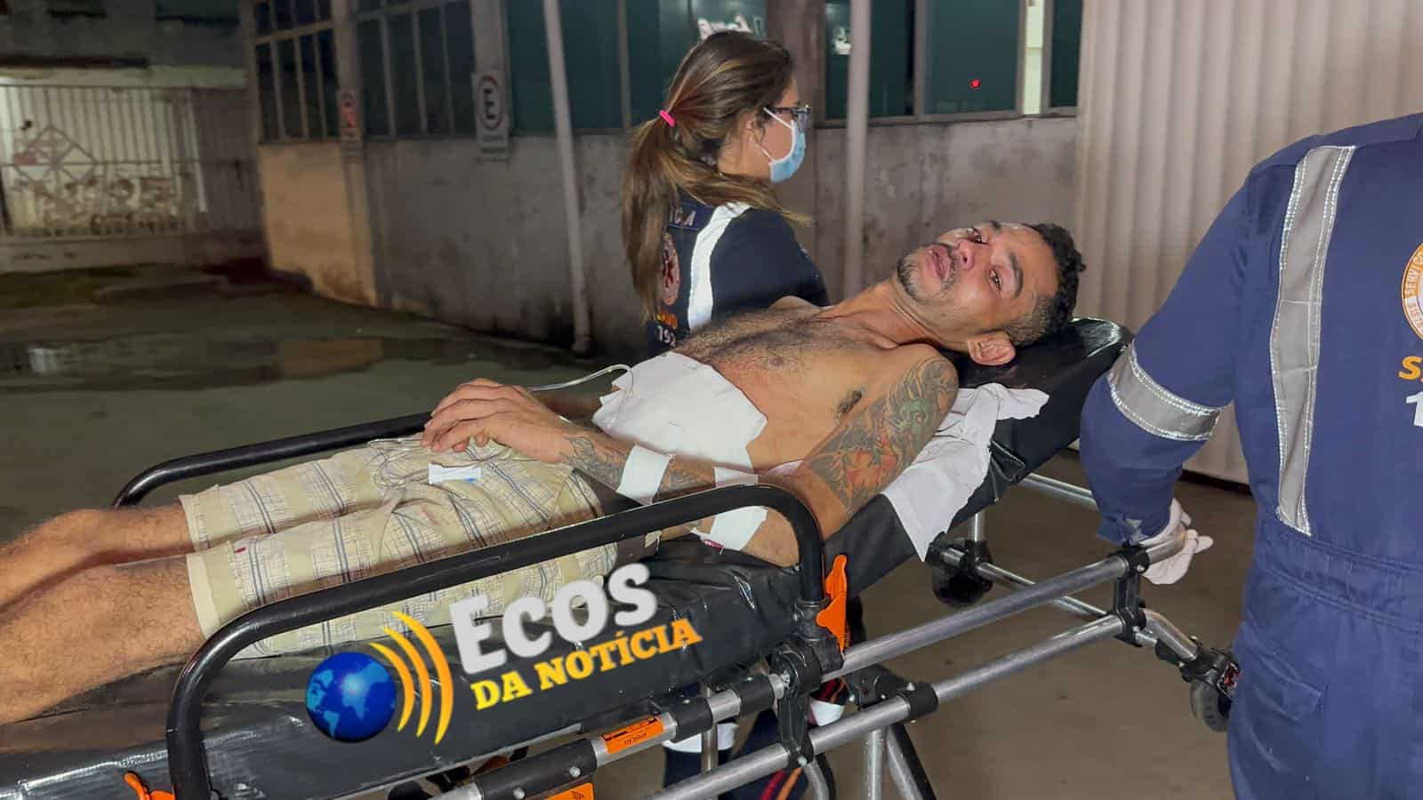 Casal briga em via pública e ficam feridos a Golpes de Faca no Segundo Distrito de Rio Branco