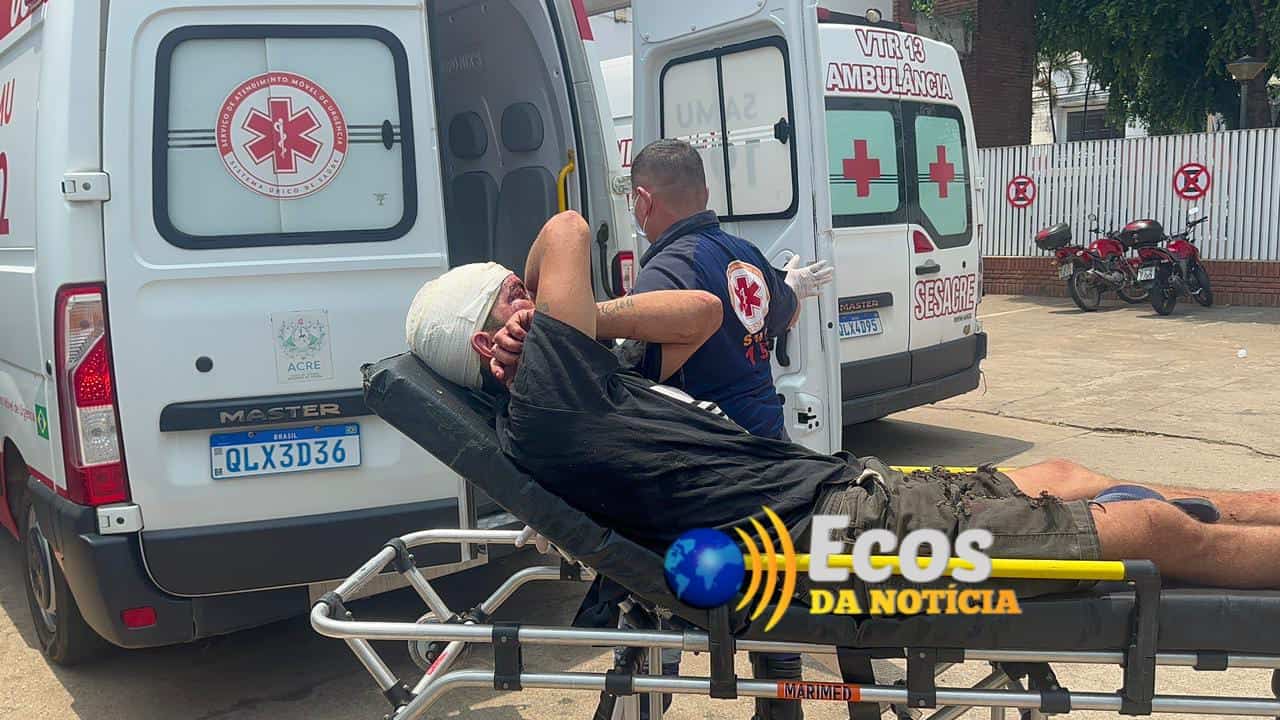 Homem de 32 anos é agredido a golpes de ripa após esfaquear outra pessoa em Rio Branco